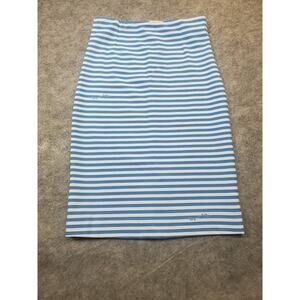 Women's Lilly Pulitzer Size Small Blue and White Striped Pencil Skirt